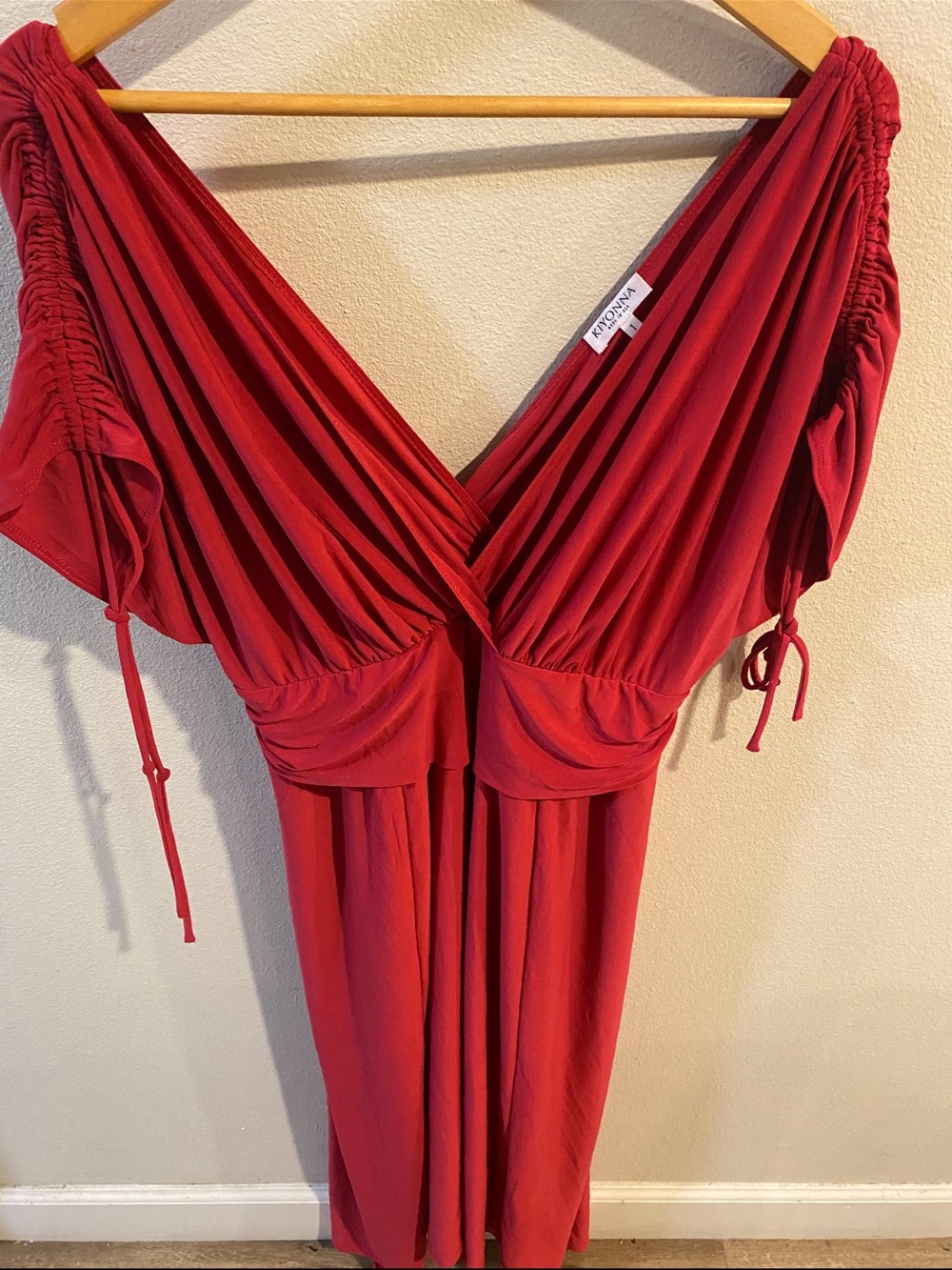 Kiyonna Bold Red Dress‎ with Clean Label Design Size 1xl